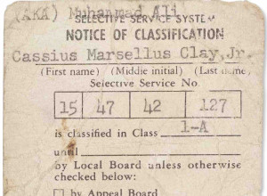Muhammad Ali's draft card